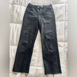 ZARA high rise ankle jeans